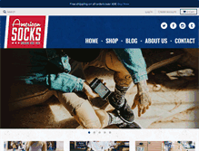 Tablet Screenshot of americansocks.com